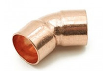 Endfeed obtuse elbow 45\' 22mm