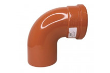 87.5Â° SS Bend UG 110mm Terracotta- SPUT0004