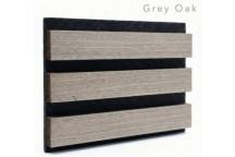 Single Faced Acoustic Wall Panels Grey Oak