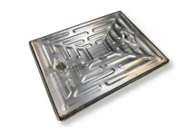 Single Seal Solid Top Galvanised Manhole Cover - 10T