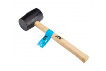 OX Trade Black Rubber Mallet - 160z / 450g
