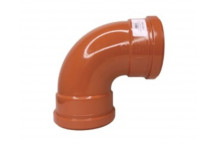 87.5Â° DS Bend UG 110mm Terracotta- SPUT0003
