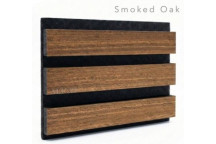 Single Faced Acoustic Wall Panels Smoked Oak