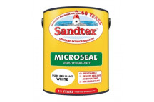 Sandtex Microseal Smooth Masonry Paint Brilliant White 5L
