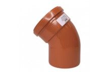 15Â° SS Bend UG 110mm Terracotta- SPUT0039