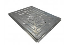 Single Seal Solid Top Galvanised Manhole Cover - 17T