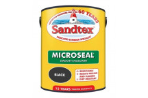 Sandtex Microseal Smooth Masonry Paint Black 5L