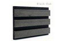 Single Faced Acoustic Wall Panels Black Oak