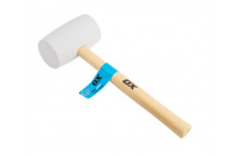OX Pro White Rubber Mallet - 24oz / 680g