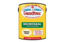 Sandtex Microseal Smooth Masonry Paint Cornish Cream 5L