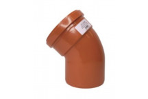 45Â° SS Bend UG 110mm Terracotta- SPUT0008