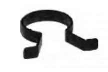 Round Down Pipe Clip Black- RWRPCB