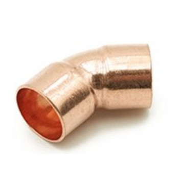 Endfeed obtuse elbow 45\' 22mm