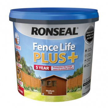 Ronseal Fence Life Plus 5L - Medium Oak