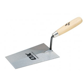 OX Trade Bucket Trowel - Wooden Handle - 180mm / 7\"
