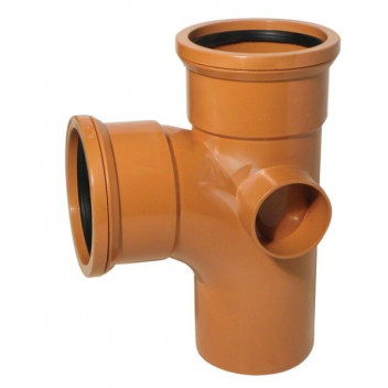 110mm DS Equal Junction UG Terracotta SPUT0010