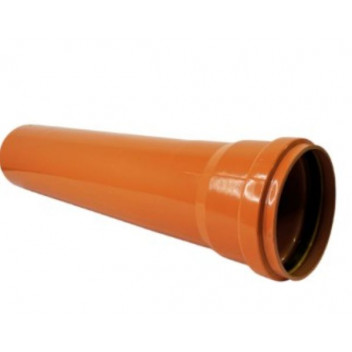 110mmx6Mtr SS Pipe UG Terracotta- SPUT0002