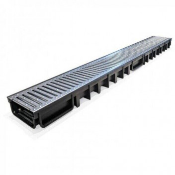 Galvanised Shallow Drain Channel & Grate