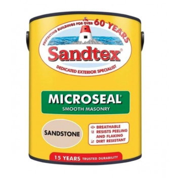 Sandtex Microseal Smooth Masonry Paint Sandstone 5L