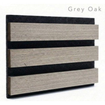Single Faced Acoustic Wall Panels Grey Oak