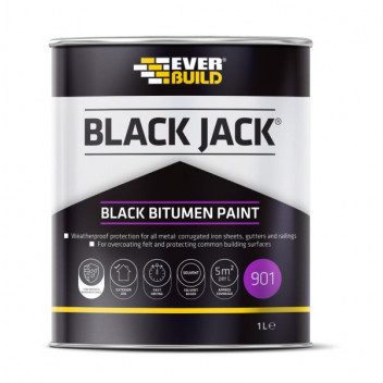 901 Black Jack Bitumen Paint Blk 1L