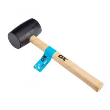 OX Trade Black Rubber Mallet - 160z / 450g