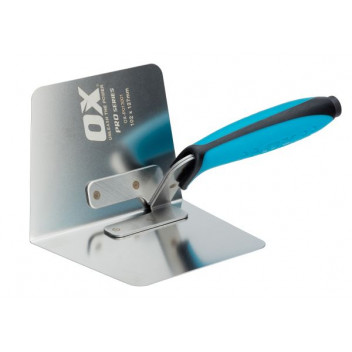 OX Pro Internal Corner Trowel - 102 x 127mm / 4\" x 5\"
