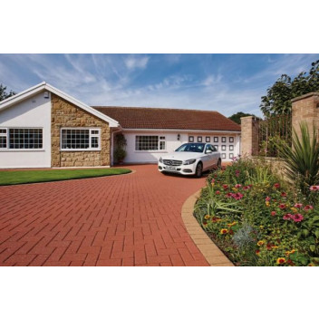 Plaspave 50 Block Pave 50mm Red