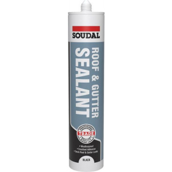 Soudal Roof and GutterÂ Sealant Black 290ml