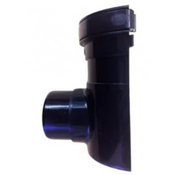 Half Round Stop End Outlet Black- RWHRSEOB