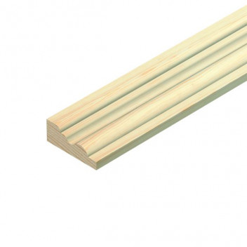 Pine Decorative Panel Mould 21mm x 8mm x 2.4m TM977