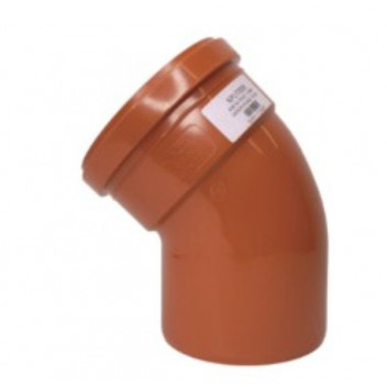 15Â° SS Bend UG 110mm Terracotta- SPUT0039