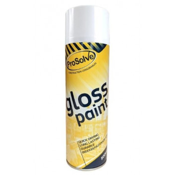 ProSolve All Purpose Acrylic White Gloss Spray Paint 500ML