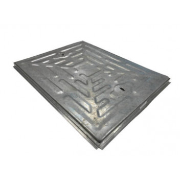 Single Seal Solid Top Galvanised Manhole Cover - 25T