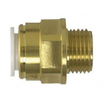 Speedfit Brass Coupler 15mmx1/2\" Male BSPT