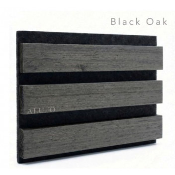 Single Faced Acoustic Wall Panels Black Oak