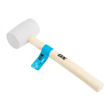 OX Pro White Rubber Mallet - 16oz / 450g