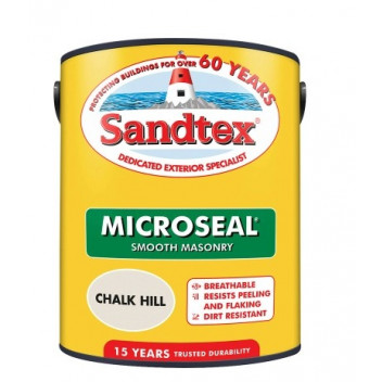 Sandtex Microseal Smooth Masonry Paint Chalk Hill 5L