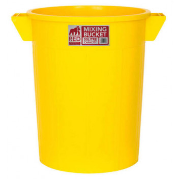 Red Gorilla Plasterers Mixing Bucket Yellow 50L
