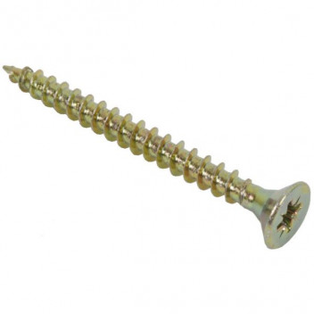 Chipboard Screws 6.0x70mm Yellow Zinc (Qty 100)