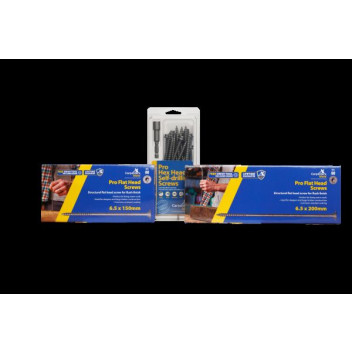 Carpenters Mate PRO Flat Head Screws 125mm (80pk)