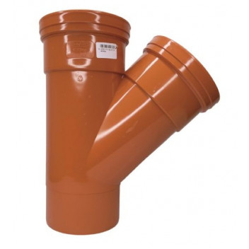 45Â° DS Equal Junction 110mm UG Terracotta- SPUT0014