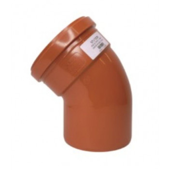 30Â° SS Bend UG 110mm Terracotta- SPUT0038