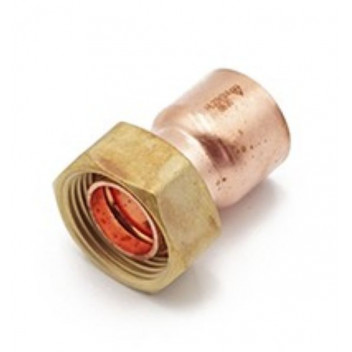 Endfeed straight tap connector 22mm x 3/4\"