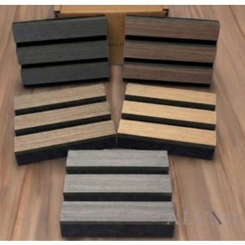Single Faced Acoustic Wall Panels Black Oak
