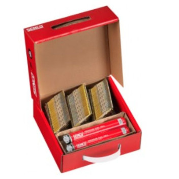 Senco 3.1mm x 75mm First Fix Galvanised Ring Nails x2200 x2 Gas