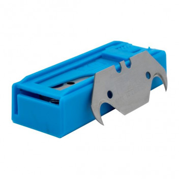 Ox Pro Heavy Duty Hooked Knife Blades & Dispenser 10pk