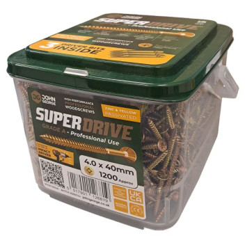 Super Drive Passivated Pozi 4.0x30mm TRADE TUB (1500)